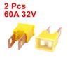 X Autohaux Auto Car 100A 60A 40A 30A 32V Male Pal 2 Straight Blade Slow Blow Fuse 2 Pcs 50A Female PAL 2 Terminal Slow Blow Fuse