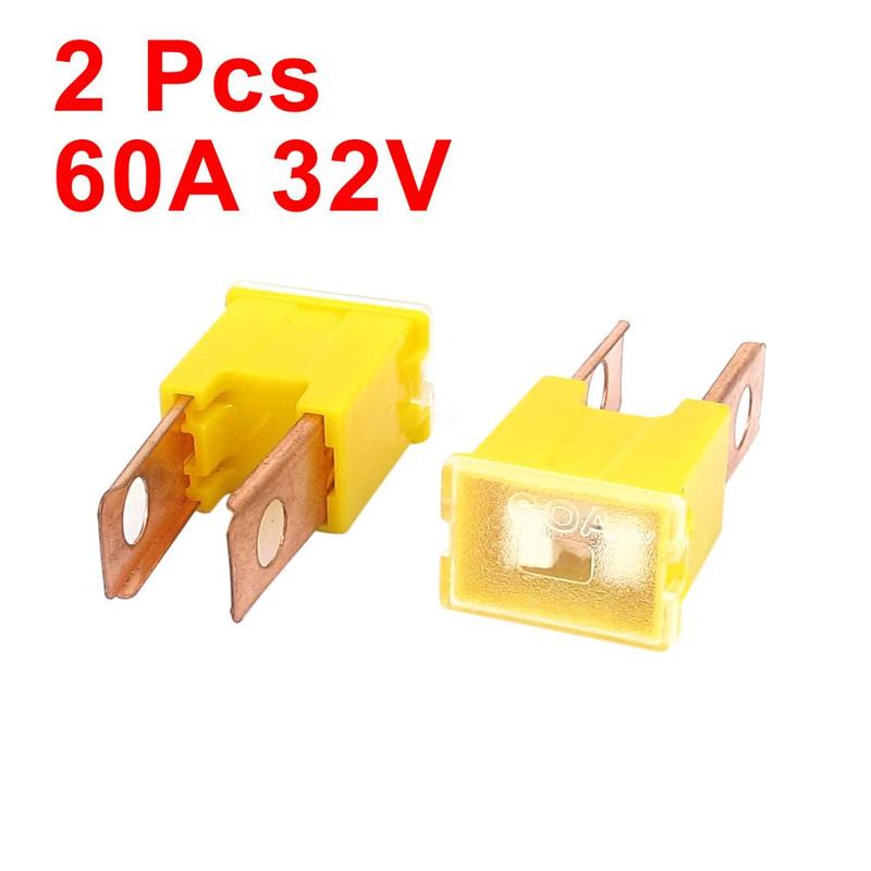 X Autohaux Auto Car 100A 60A 40A 30A 32V Male Pal 2 Straight Blade Slow Blow Fuse 2 Pcs 50A Female PAL 2 Terminal Slow Blow Fuse