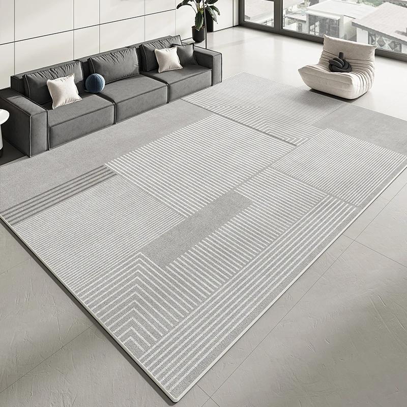 VIKAMA Modern Minimalist Living Room Carpet, Sofa Coffee Table Easy-to-Care Floor Mat, Bedroom Cloakroom Carpet, Home Decoration