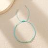 Bohemian colored rice bead bracelet women's ins wind niche faceted stone adjustable hand rope jewelry tide