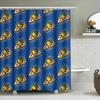 Pizza Shower Curtain Funny Kitchen Decor Bathroom Set Waterproof Novelty Home Decor Anime Japanese Kawaii Aesthetic Wall Art Gif