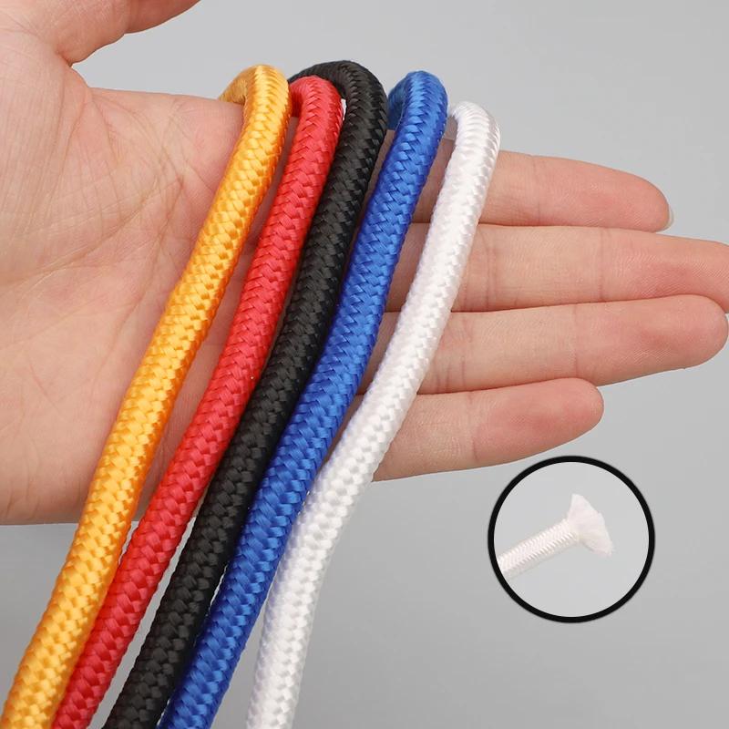 4/6/8mm Thicken Nylon Rope Anti-slip Wear-Resistant Strong Binding Rope DIY Outdoor Clothesline Quilt Rope Handicrafts 10m