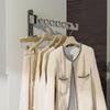 Folding Clothes Hanger Wall Mount Foldable Clothes Rack Hanger Strong Load Bearing Rustproof Punch Free Coat Hook For Laundry