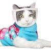 Breathable Clear Cat Muzzle Anti-Bite Grooming Cover Portable Head Hood Cover Cat Grooming Mouth Cover Adjustable Pet Supplies