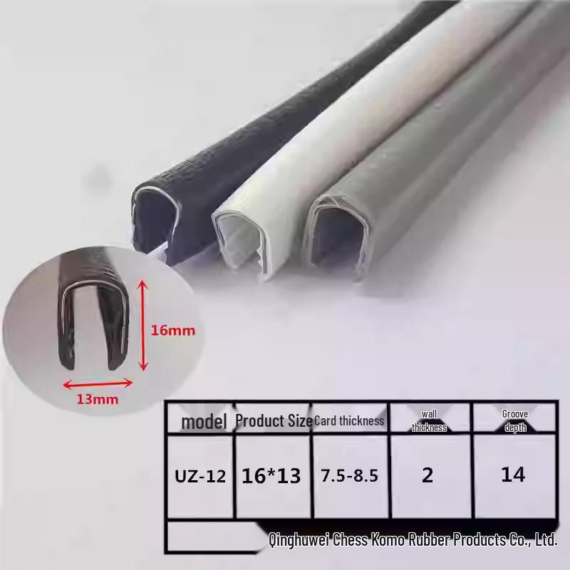 U-shaped Steel Composite Decorative Car Door Edge & Anti-Collision Rubber Strip