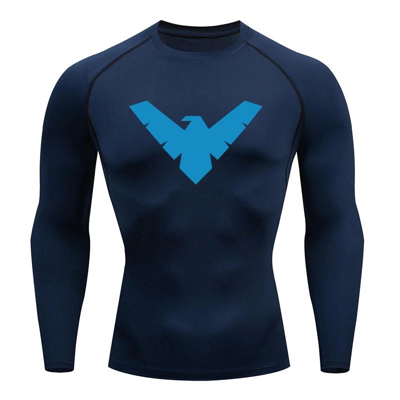 Tricou de compresie cu mânecă scurtă de vară pentru bărbați, top sport, tricou de alergare, uscare rapidă, îmbrăcăminte pentru sală, protecție solară, mânecă lungă