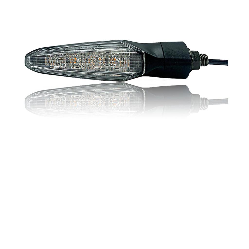 KSHOSIYOK LED Turn Signal, Motorcycle, E-Mark, Compatible with Vehicle Inspection, High Brightness, 12 V, General Purpose, 4 Pieces