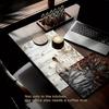 1Pcs Rubber Drying Mat With 3D Floral Print For Coffee Shop Restaurant Kitchen Carpet Tableware Durable Diatom Mud Table Mat Pet Mat Coffeeware