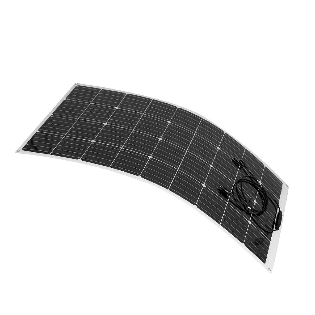 18V 340W 1129*670mmFlexible Monocrystalline Solar Panel Tile Mono Panel Waterproof Camping