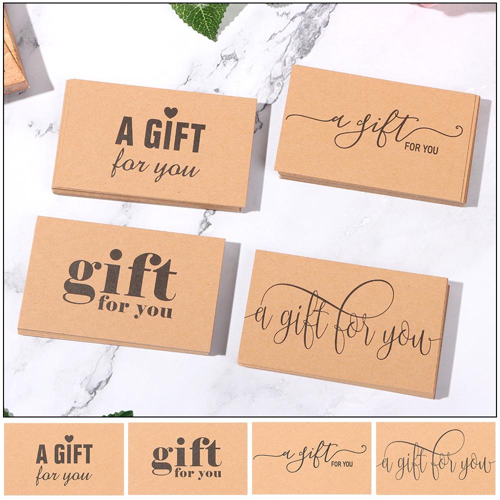 

Handmade Online Retail Greeting Cards Appreciation Labels Gift For You Cardstock Kraft Paper Type C