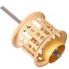 Vollmetall LowProfile Rollenumbau Rockspule Angelschnurrad Zubehör(golden )