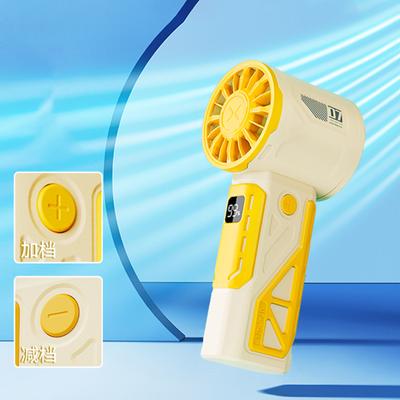 Portable Handheld Fan Speed(1-100) Adjustable Turbo Mini Fan 4000mAh Battery Rechargeable Personal Fan Digital Display
