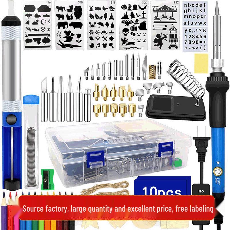 95-Piece Soldering & Pyrography Set with Engraving and Repair Tools