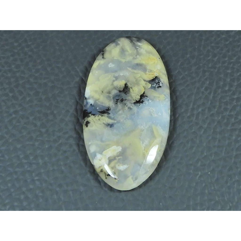 20X41X04MM Natural Tiger Dendritic Agate Oval Shape Cabochon Loose Gemstone G-387