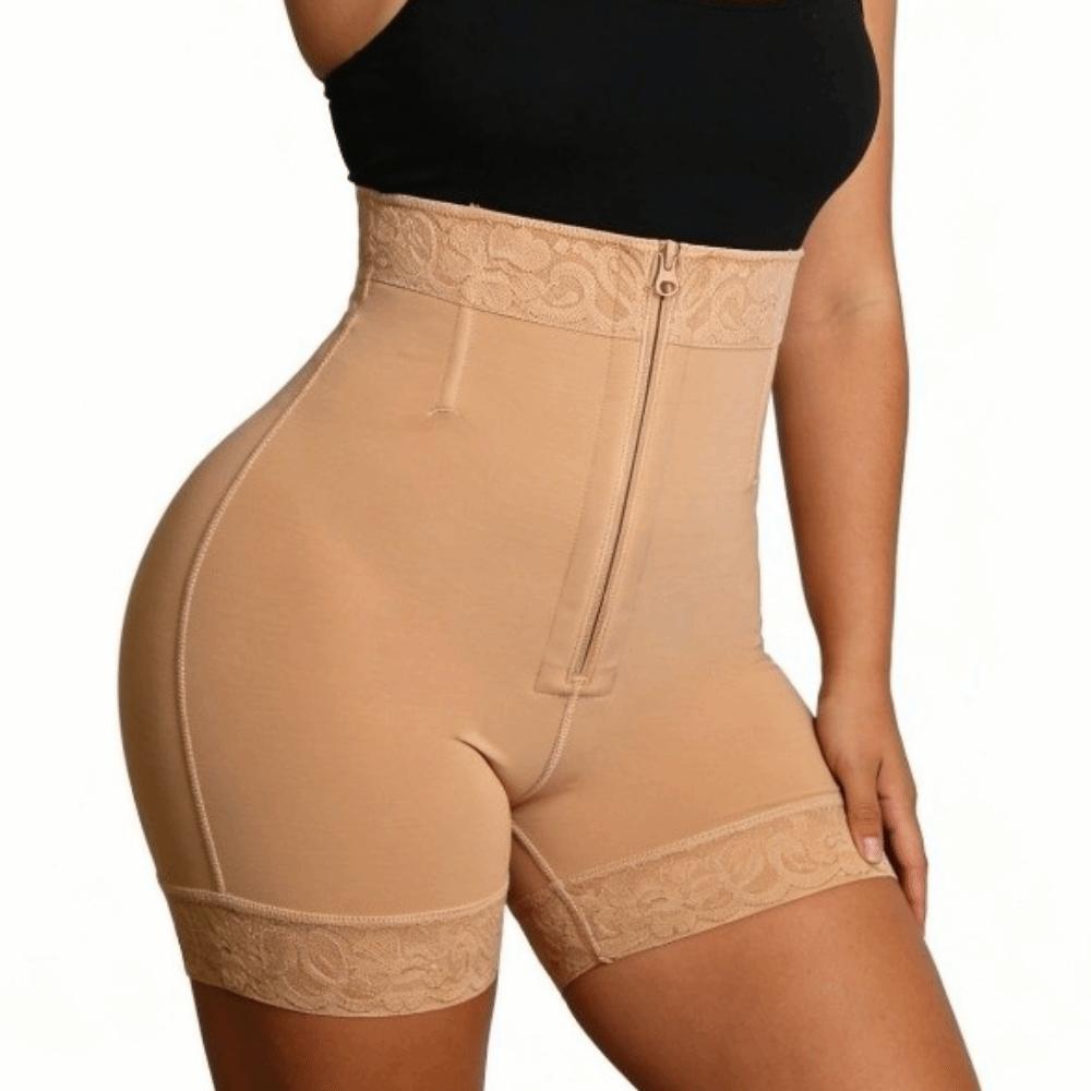 High Waist Tummy Control Underwear Butt Lifter Compression Shorts Simple Slimming Shapewear  Women
