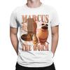 New Marcus The Worm Fun Emoji TShirt 100 Cotton Retro Crew Neck Top  Unisex Streetwear Shirt  Graphic T Shirts Oversized Top