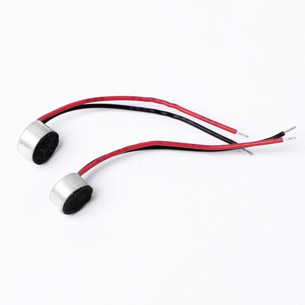 uxcell 10Pcs 6mm x 3.5mm 2-Wire Electret Condenser Microphone with 3.5mm Jack, High Sensitivity Stereo Mic for Recording Devices, Electronics, DIY