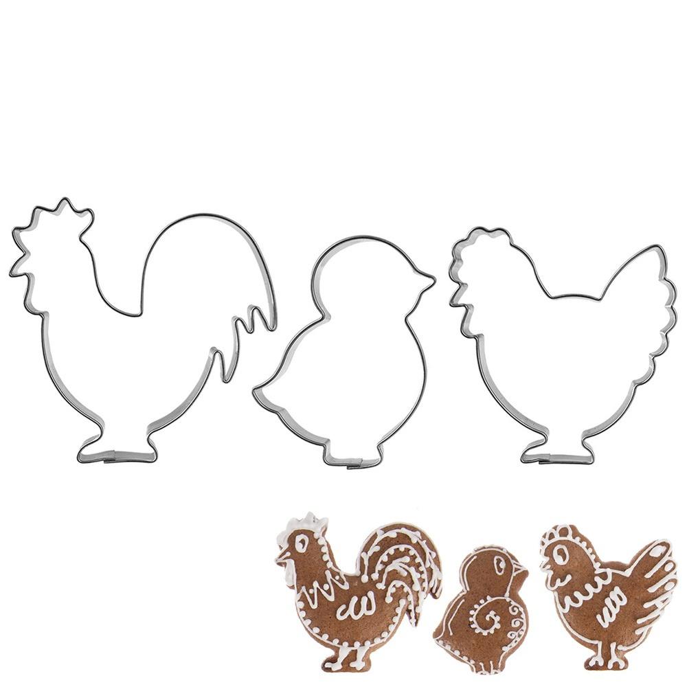 3x Vánoční Velikonoční vykrajovátka Formičky na vykrajování sušenek