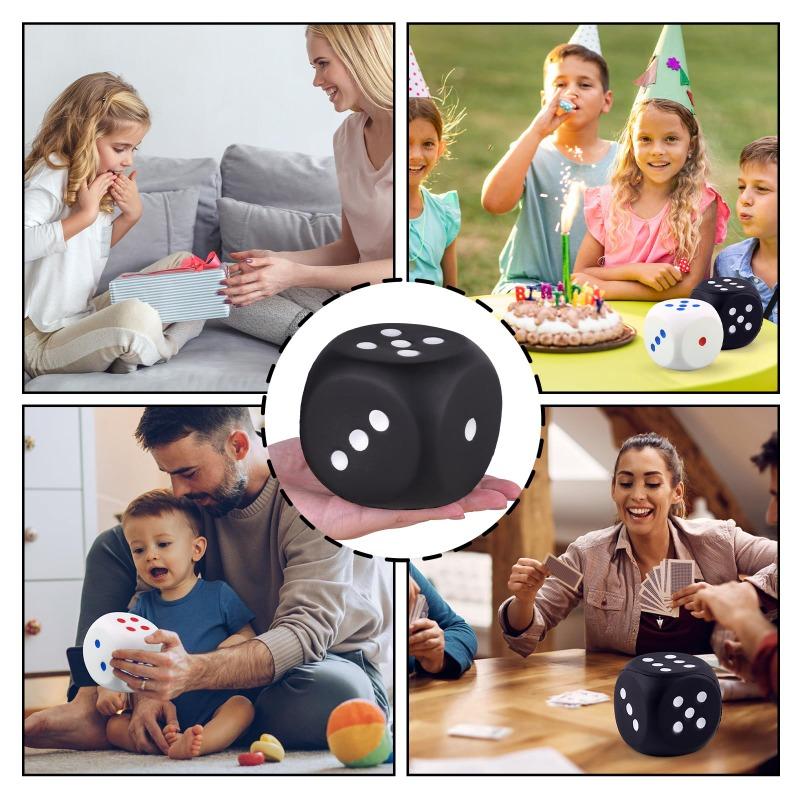 1Pcs Novelty 7Cmx7Cm 6 Sided Large Foam Colorful Dice S Game  For Reduce Squeeze Anxiety Stress Relieve Anxiety