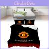 Manchester United Bedding Set With Soft Polyester Fabric For Fans Bedroom Decor