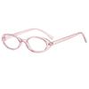 New Y2K Oval Frame Glasses Retro Outdoor Cat Eye Glasses Narrow Spectacles Plain Glasses Anti-Blue Light Eyewears
