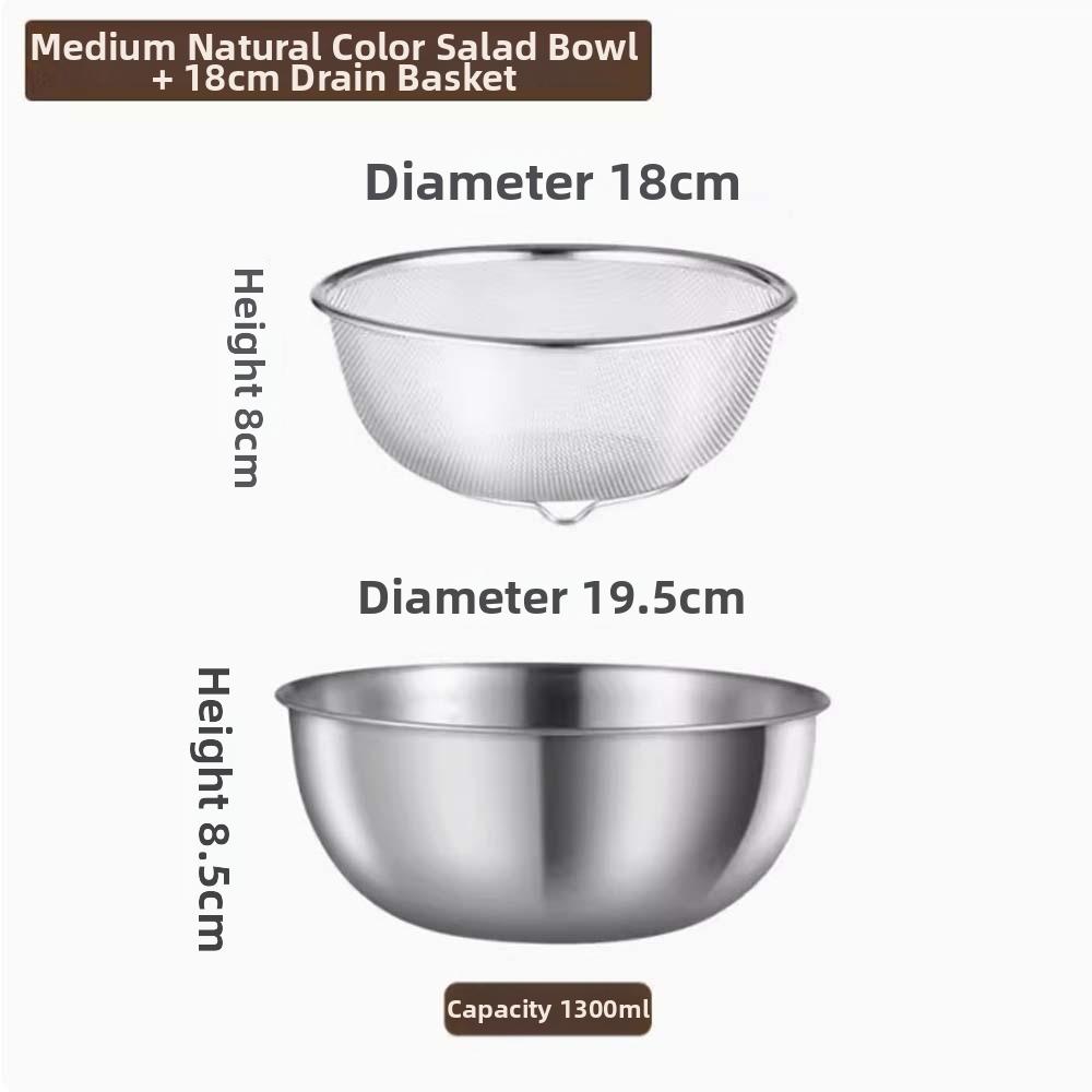 Mesh Fruit Vegetable Washing Bowl Double Layer Vegetable Fruit Strainer  Household