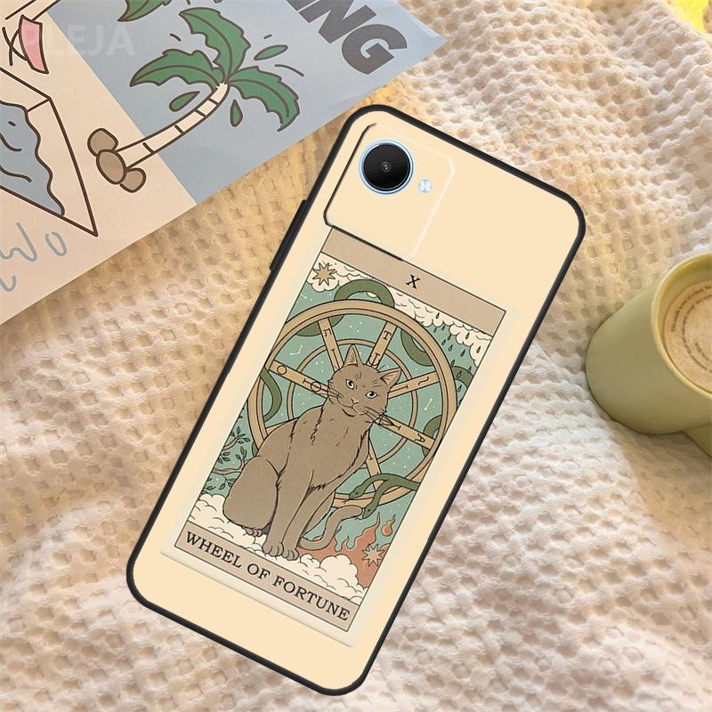 The Empress Tarot Cat Art Print Case For Realme C71 C75 C61 C53 C55 C33 C63 C51 C65 C67 11 12 13 14 Pro Plus GT6 GT7 15 Pro