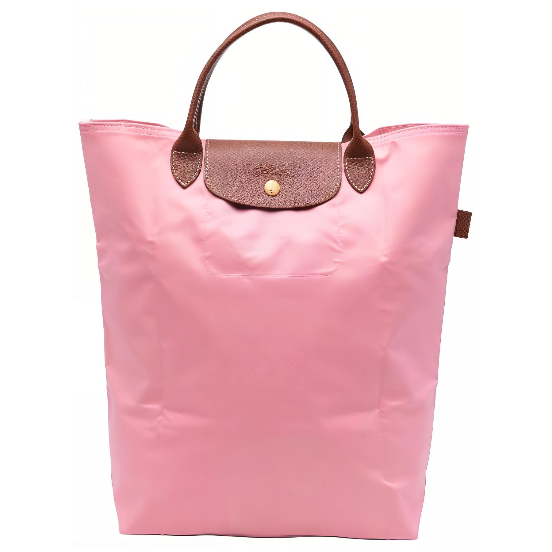 

Longchamp Le Pliage Medium Handbag With Gold Fastening Women Handbags Cotton-Candy 10168089P92 Basic Set (Bag)