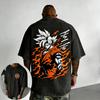 2026 New Dragon Ball Anime Pure Cotton T-shirt 2026 Summer New Goku Co Men's and Women's Street Hip Hop Casual Short Sleeve Top