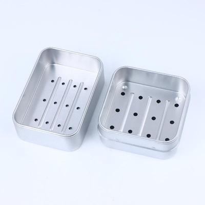 Quadratische Aluminium Seifenschale Seifendose mit Deckel Aluminium Seifenhalter Reiseseife Reiseseifenablage Behälter für Geschirr Zuhause Badezimmer