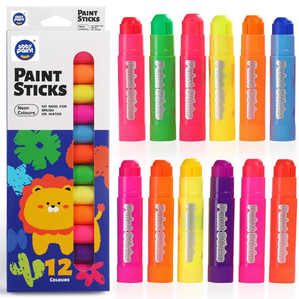 12 Farben Malstift Wachskreide Wasserlöslicher fester Gouache-Stift Kinder Handgezeichnet Graffiti Malerei Ausmalen Kunstbedarf