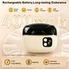 (beige) Elektrische Nagelschere Wiederaufladbarer Elektrischer Nageltrimmer Mini Tragbarer Elektrischer Fingernagelschneider Nagelpolierer mit Beleuchtung