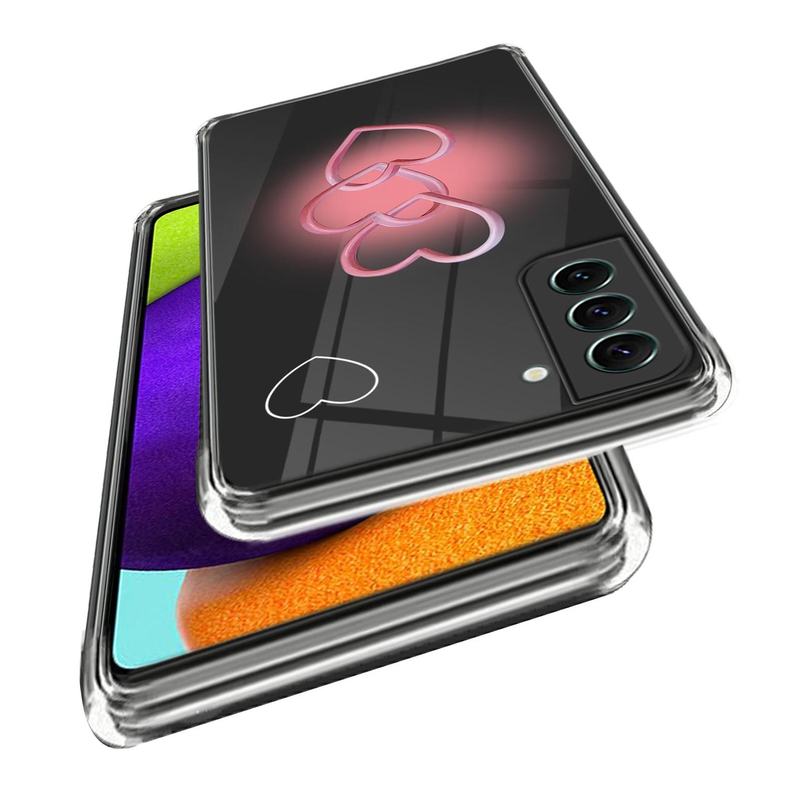 

For Samsung Galaxy S24 TPU Case Pattern Printing Anti-scratch Phone Cover Three-Love