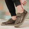 Large Size Sandals Hand-Stitched Fashion Versatile Casual Hole Shoes Men'S Breathable Beach Shoes
