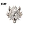Lapel Badge Brooch Pin, Versatile Animal-Shaped with Electroplated Surface, Lion Metal Design Pin for Business Daily