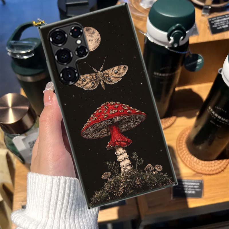 Colorful Mushroom Cases Phone Case for Samsung Galaxy S26 Ultra S25 Edge S24 S23 FE S21 Plus S20 S22 S10 Cover TPU Capa Shell Sh