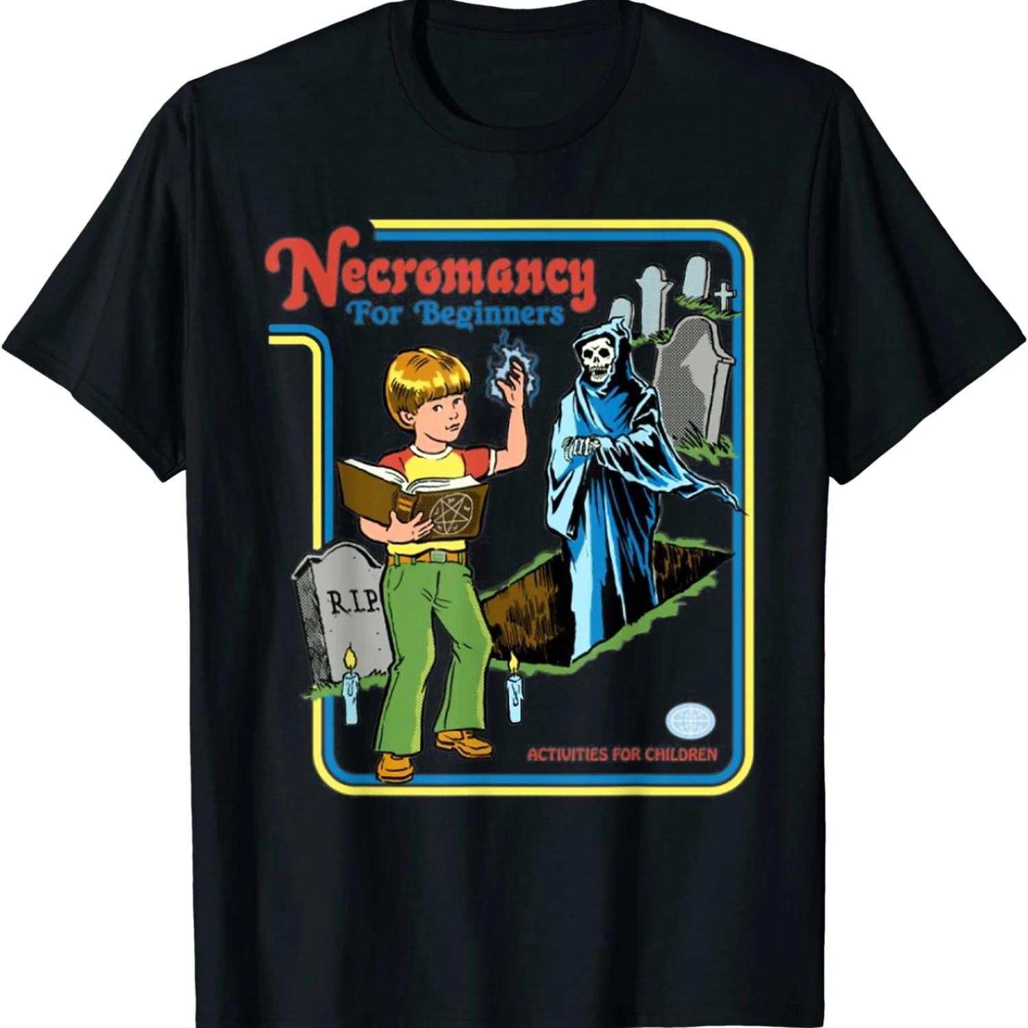 

Necromancy for Beginners. Kid Skeleton Death Halloween T-Shirt. Premium Cotton Short Sleeve O-Neck Mens T Shirt New S-3XL 5XL різнокольоровий