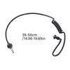 Kurz 38-50cm 3,5mm Luftspirale Schlauch In-Ear-Kopfhörer Ohrhörer für Audio-Empfänger Mobiltelefone Radios Computer