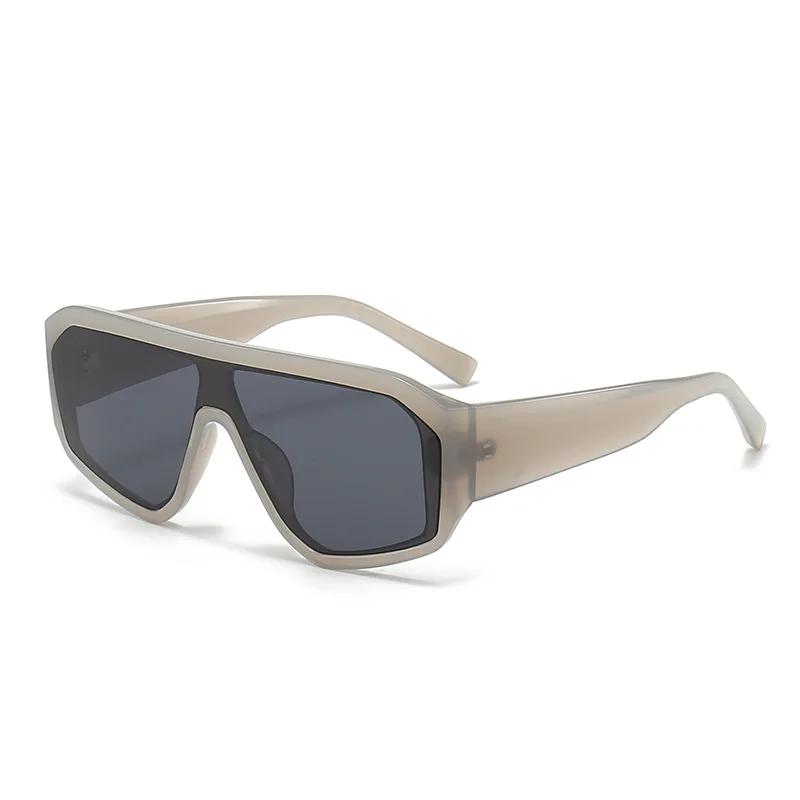 

New Large Frame Joined Body Square Sunglasses Women S Brand Designer Fashion Sun Glasses Women Outdoor Sports Eyewear Uv400 As shown in Figure