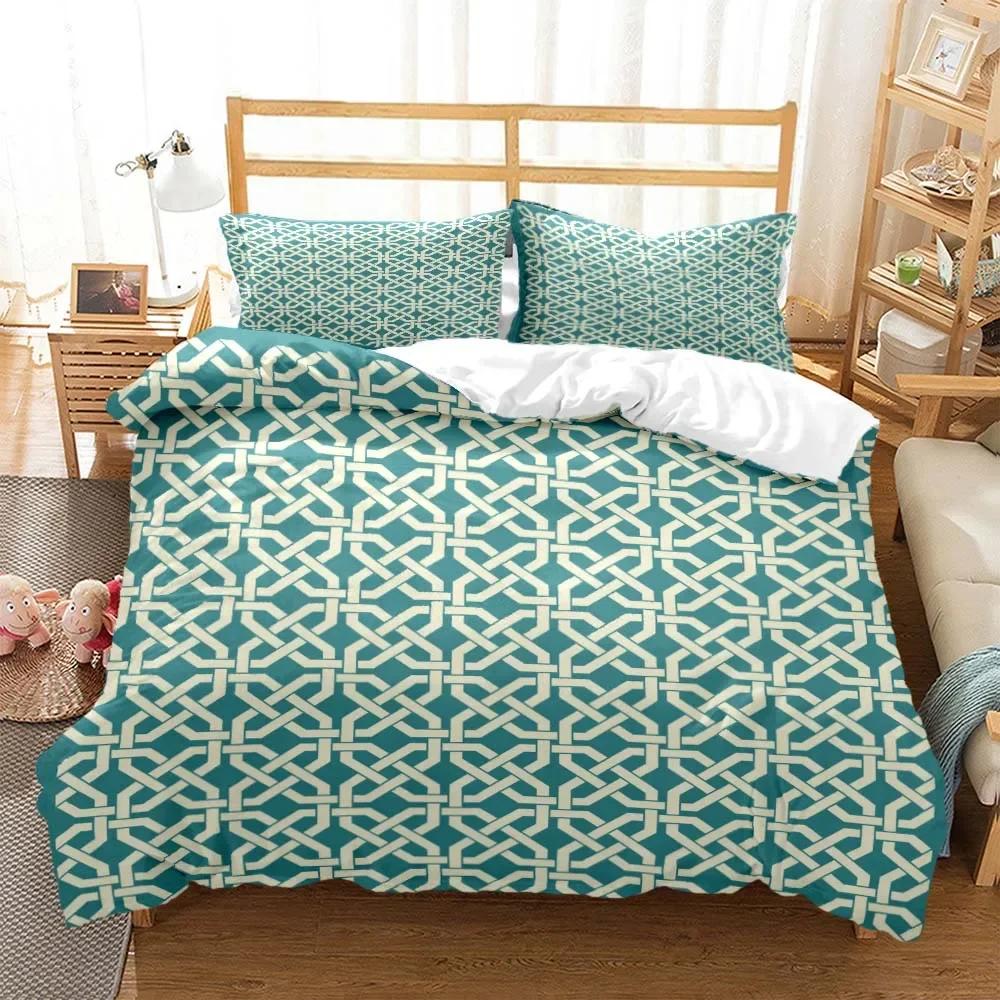 

Gitter Chessboard Nordic style 3D printed bedding Queen bedding set Customized King size bedding set Soft and comfortable 70x133cm