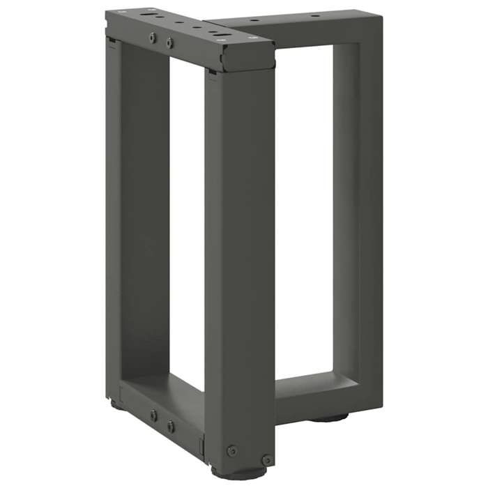 VidaXL Pieds de table basse en T, 2 pièces, anthracite, 28 x 25 x (42-43) cm, acier 4013022
