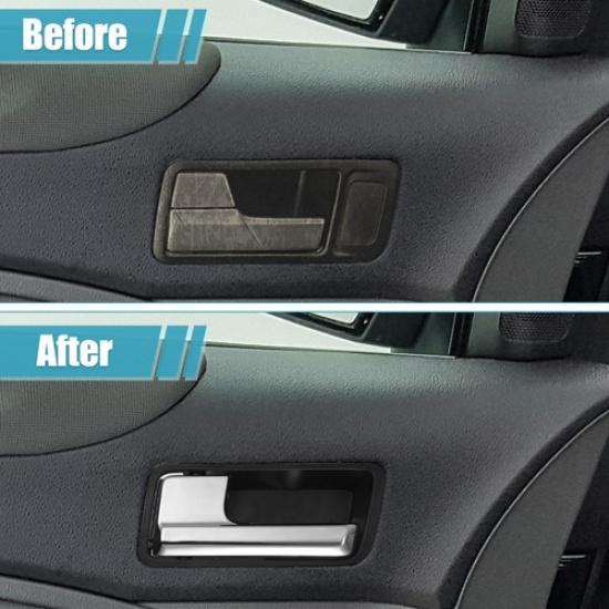 Interior Door Handle Front Rear Left Driver Side Replacement for Ford F150 Black
