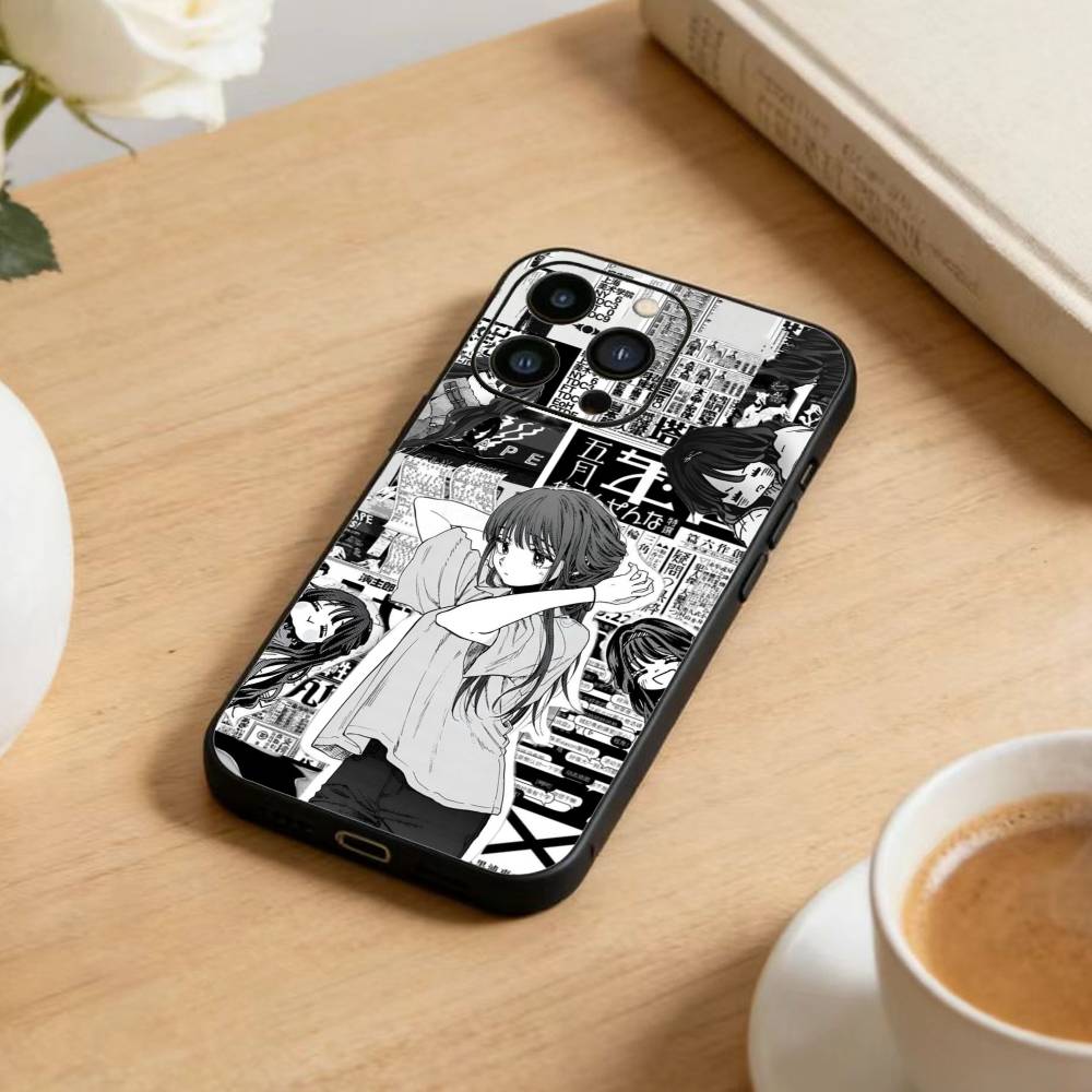 Anime Wallpaper  Phone Case For iPhone 16,15,14,13,12,17,Pro Max,Plus Silicone Black Case