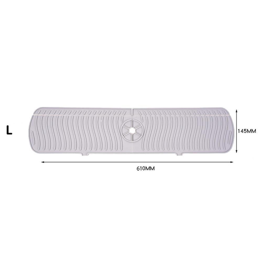 3 Size Kitchen Silicon Faucet Absorbent Mat Sink Anti-Splash Countertop Protect  Bathroom Soap Drainer Box Rack Draining Pad