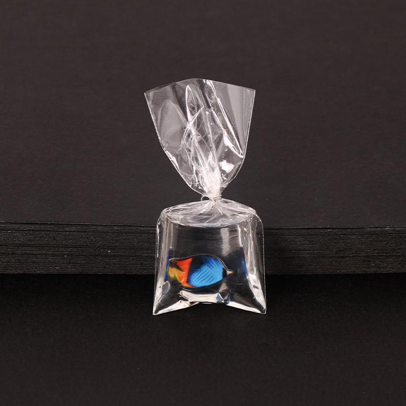 DIY Resin Goldfish Water Bag Keychain Pendant