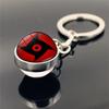 Key Chain Cartoon Multi-purpose Faux Gem Reusable Collectible Decorative Gift Anime Naruto Sharingan Eye Key Ring Bag Pendant for Children