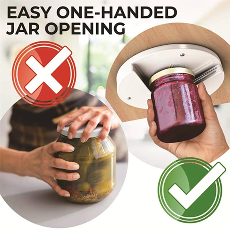 Circular Can Opener Under Cabinet Jar Opener Table Bottom Can Opener for Kitchen