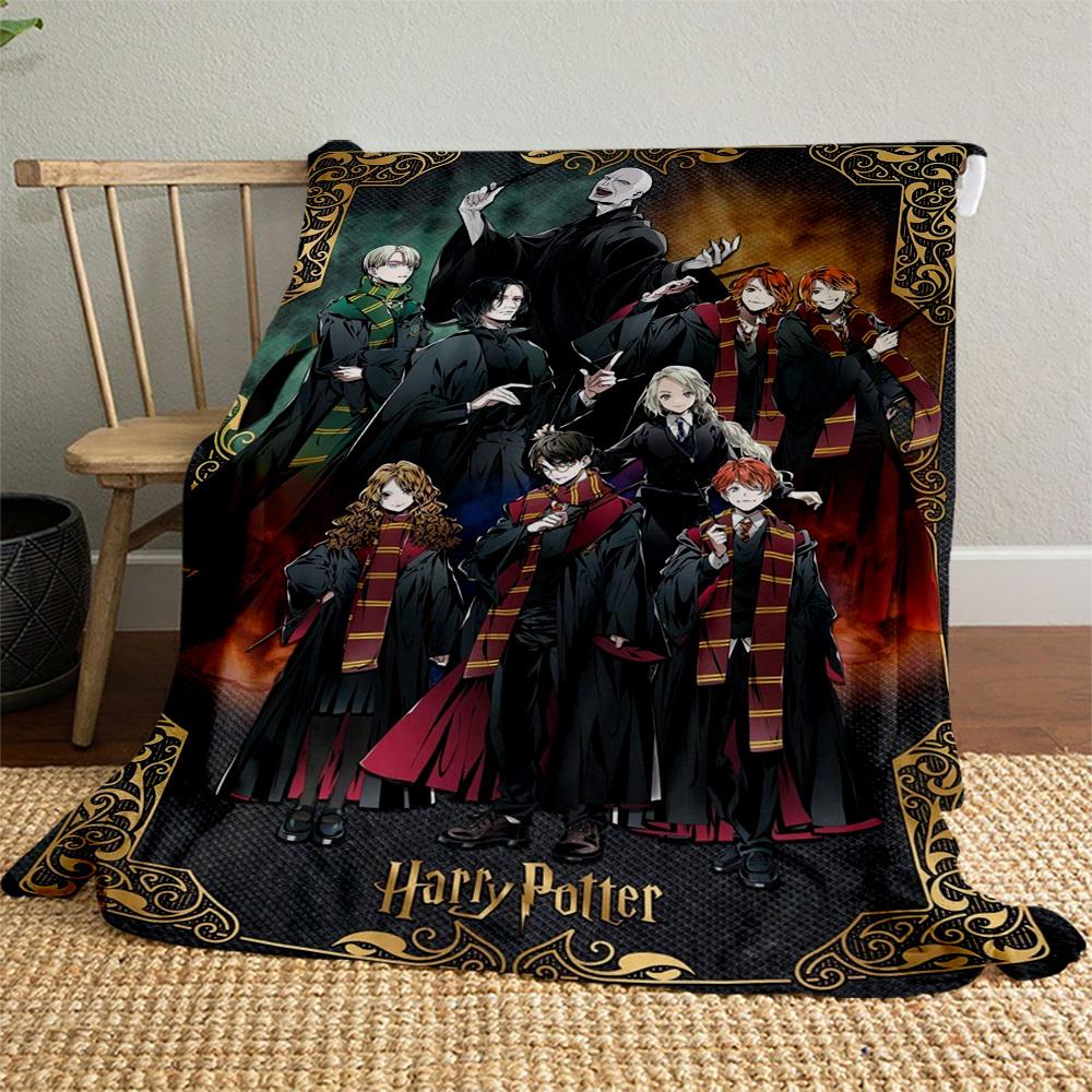 1pc Harry Potter Voldemort Hogwarts Outdoor Flannel Throw Blanket All Season Soft Warmth,Home Decor 1031175