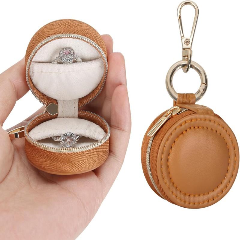Compact Travel Jewelry Box for Rings & Earrings