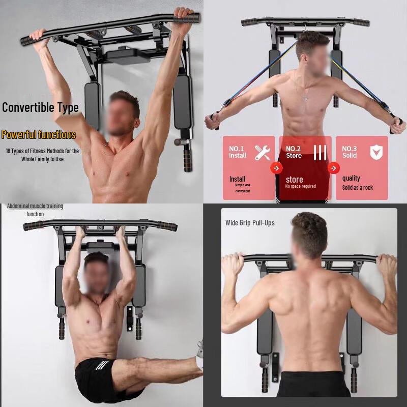 Wall-Mounted Pull-up Bar & Punching Bag Stand